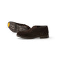 Dunkelbrauner, knöchelhoher Slip-On aus Veloursleder von Doucal's – Seitenansicht mit Profilsohle