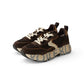 Dunkelbrauner Chunky-Sneaker mit Plateausohle von Voile Blanche