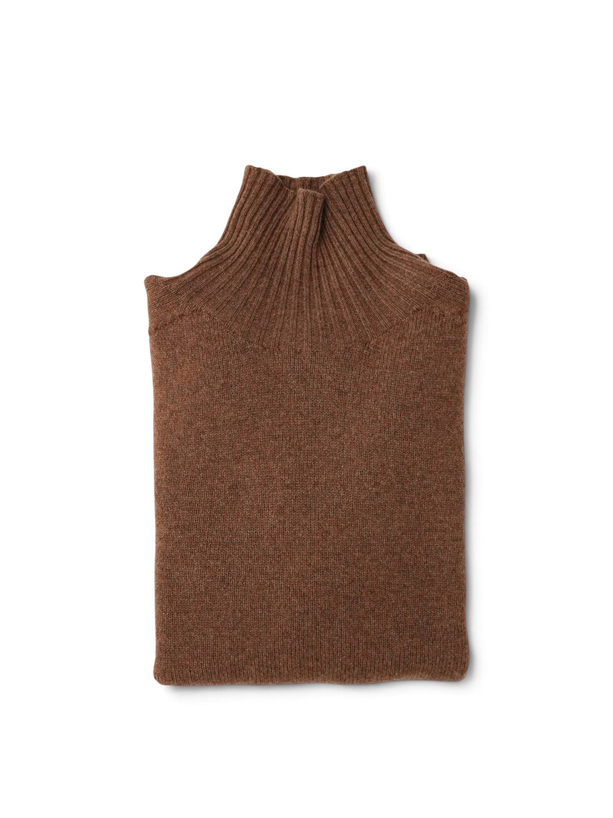 Haselnussbrauner Pullover mit Stehkragen von Glenugie