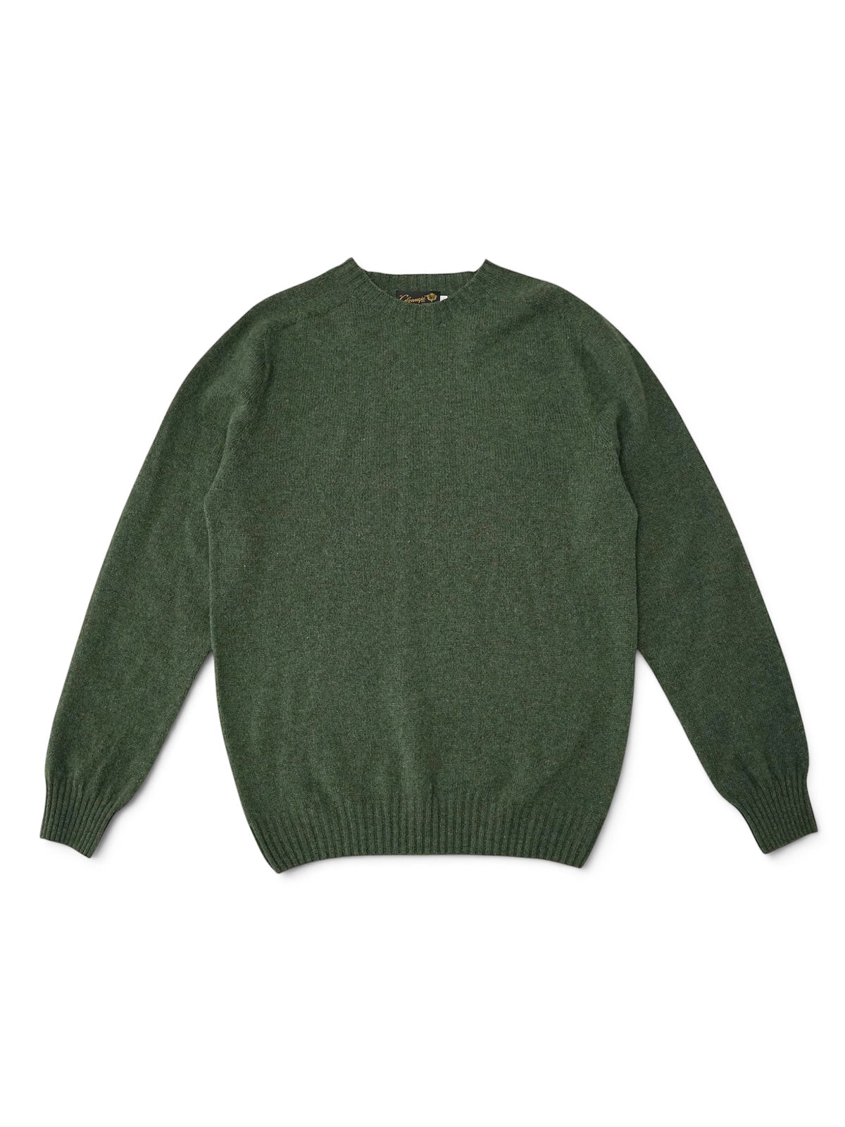 Moosgrüner Pullover mit Rundhals von Glenugie