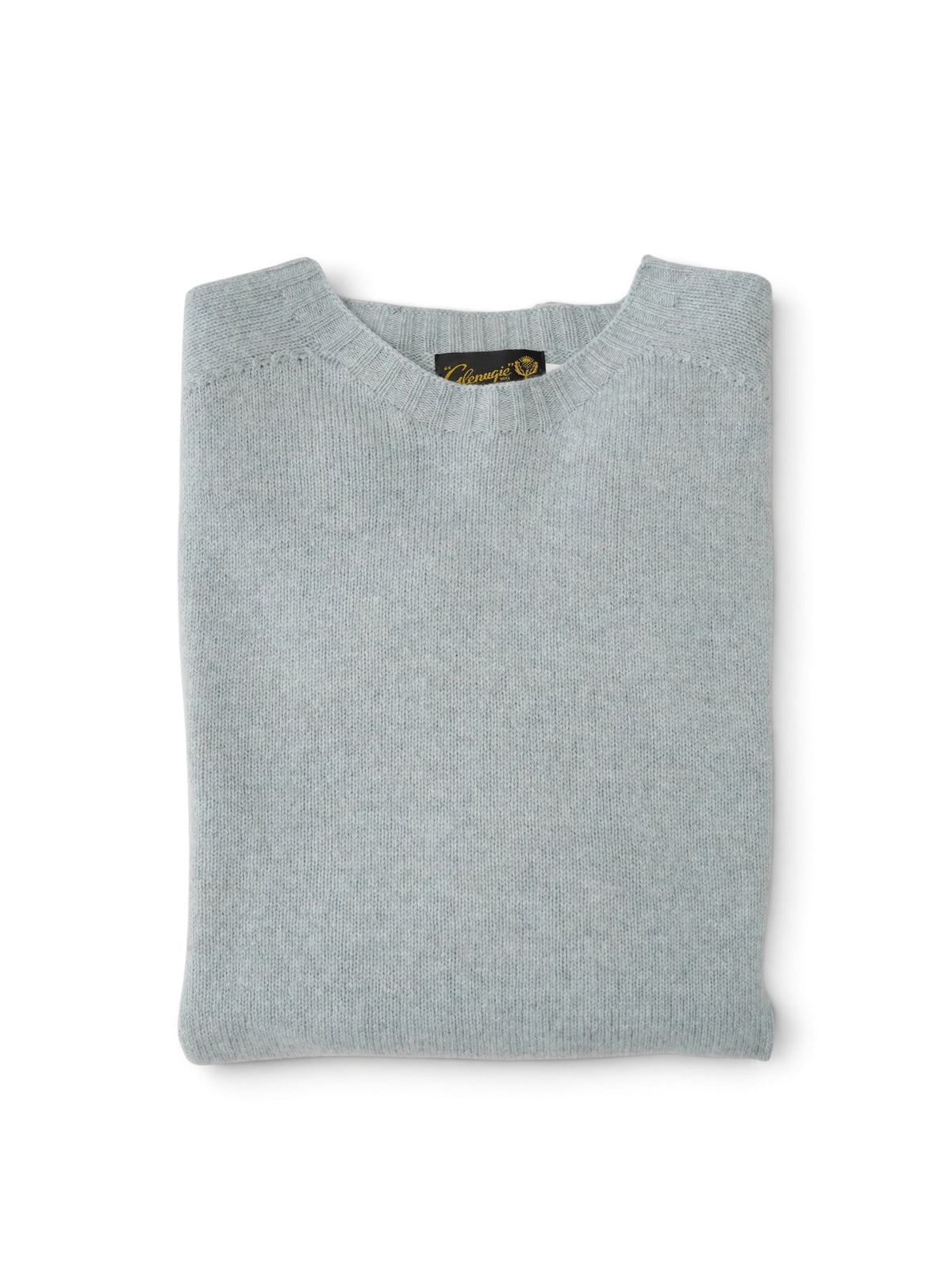Eisblauer Pullover mit Rundhals von Glenugie