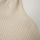 Cremefarbener Rippstrick-Pullover mit Stehkragen von Glenugie – Ansicht 4