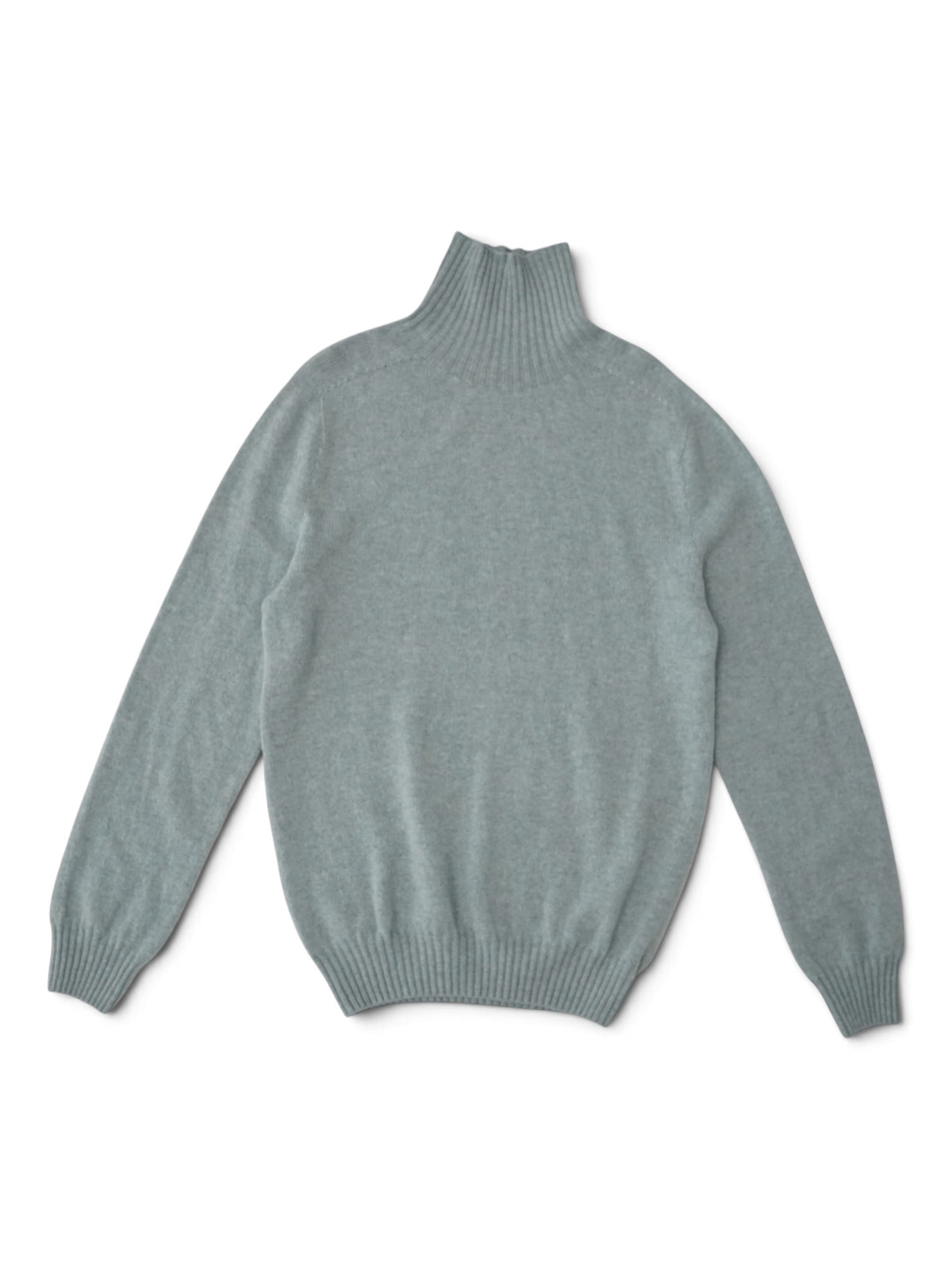 Eisblauer Pullover mit Stehkragen von Glenugie – Ansicht 3