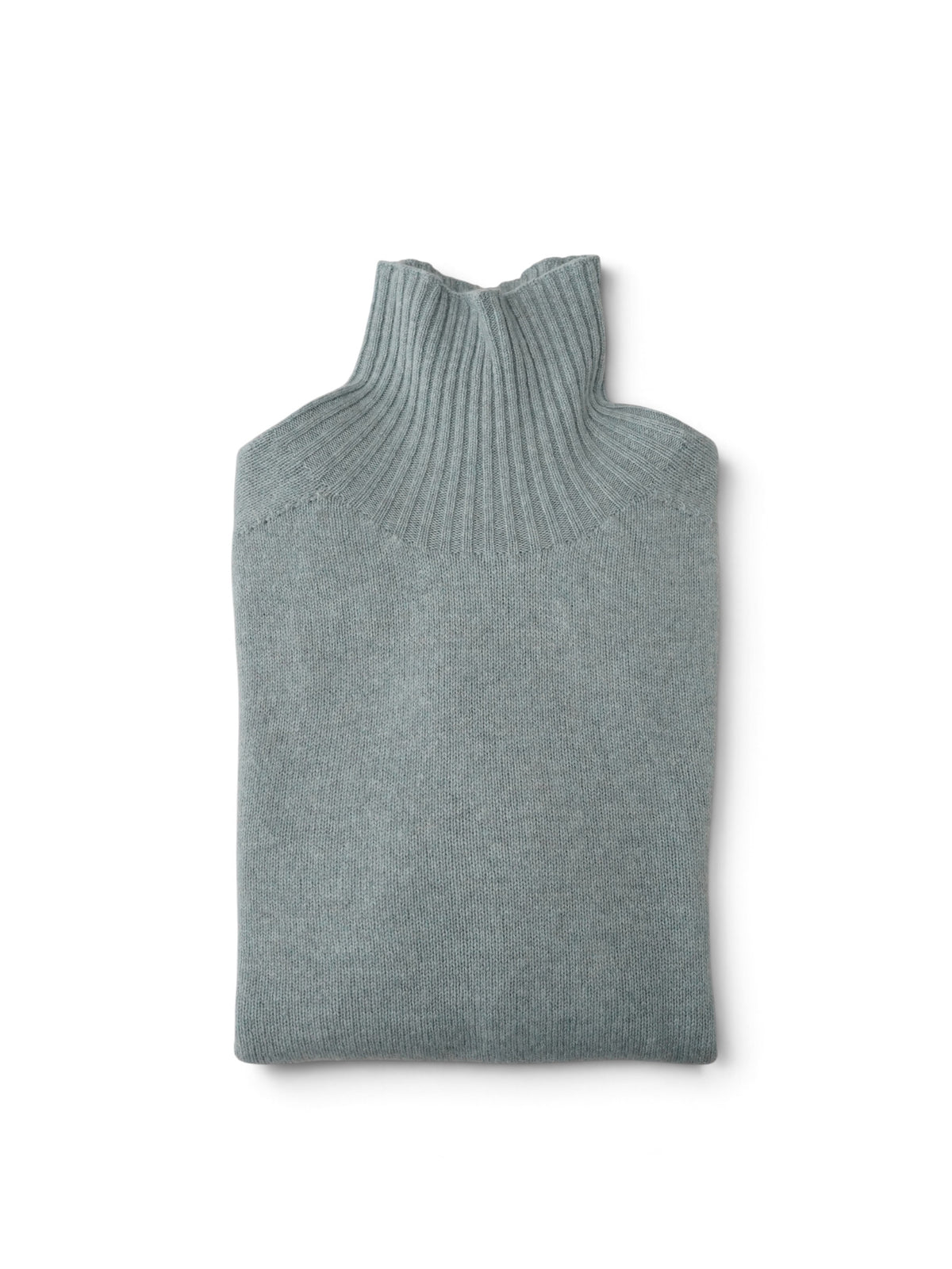 Eisblauer Pullover mit Stehkragen von Glenugie