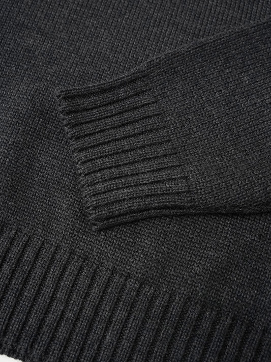 Anthrazitfarbener Rollkragenpullover von Slowear – Ansicht 3