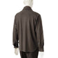 Dunkelbraunes Overshirt aus Wolljersey von Harris Wharf London – Ansicht 3