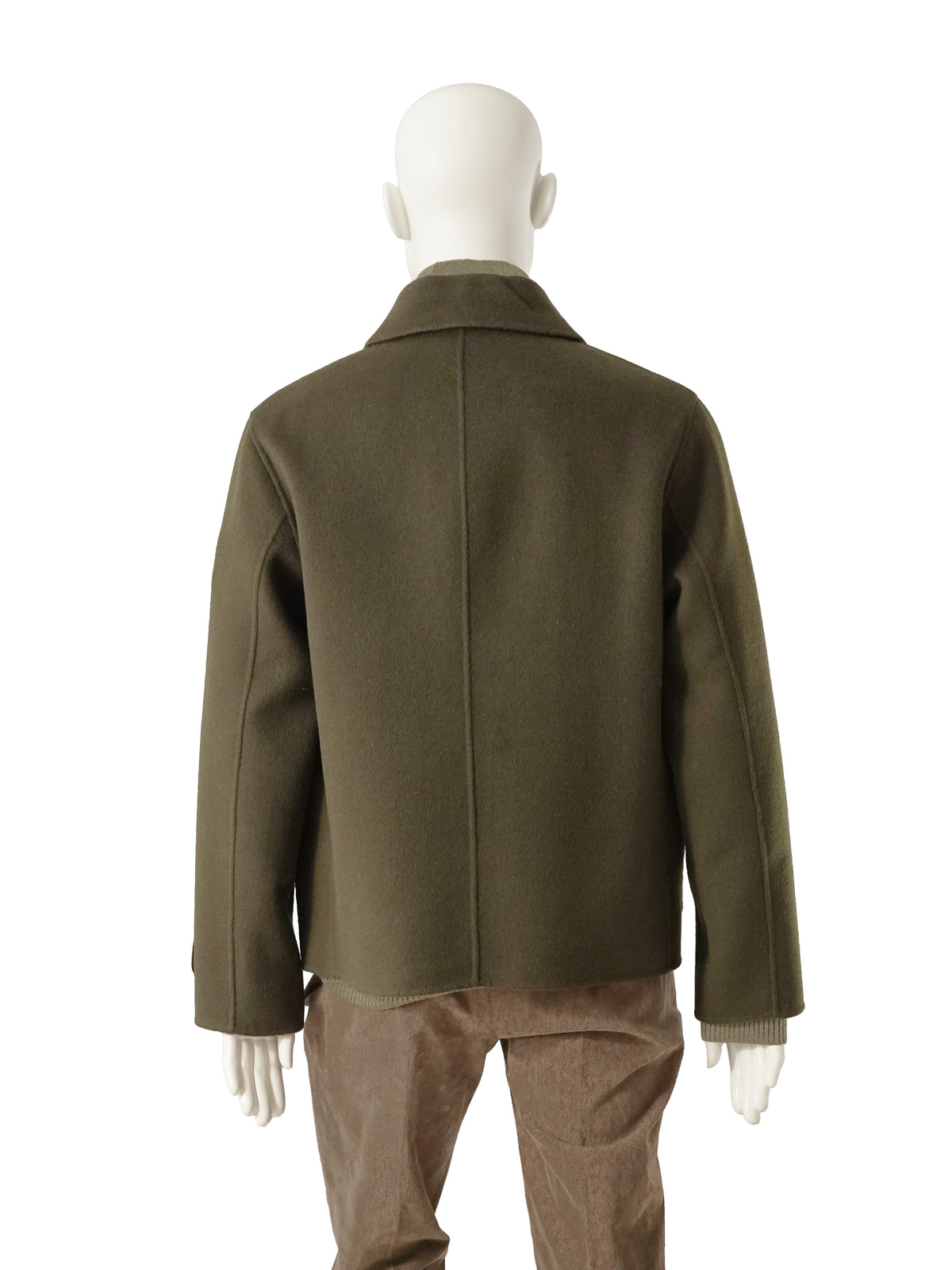 Olivgrüner Blouson aus Wollgewebe von Slowear – Ansicht 4