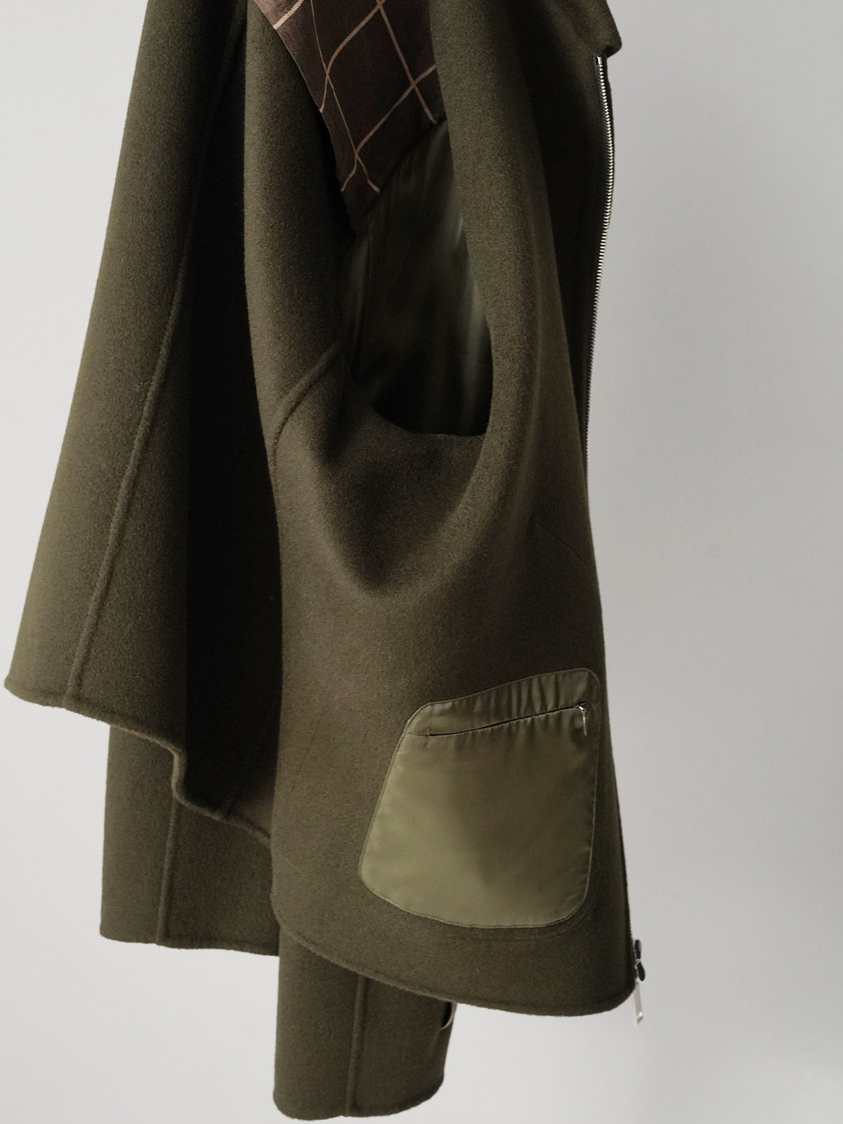 Olivgrüner Blouson aus Wollgewebe von Slowear – Ansicht 5