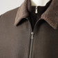 Dunkelbrauner Blouson aus gekochter Wolle von Harris Wharf London – Ansicht 2