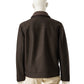 Dunkelbrauner Blouson aus gekochter Wolle von Harris Wharf London – Ansicht 4