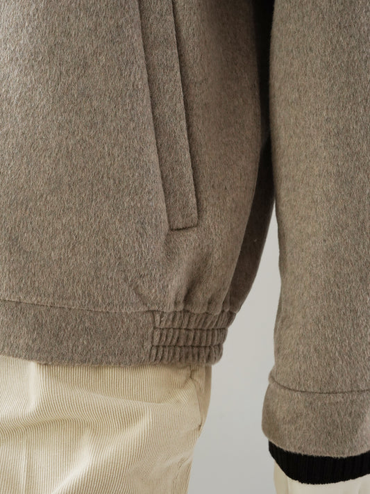 Beigemelierter Blouson aus Wollmischgewebe von Galà – Ansicht 4