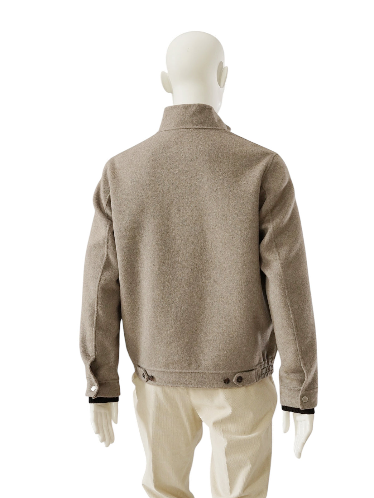 Beigemelierter Blouson aus Wollmischgewebe von Galà – Ansicht 3