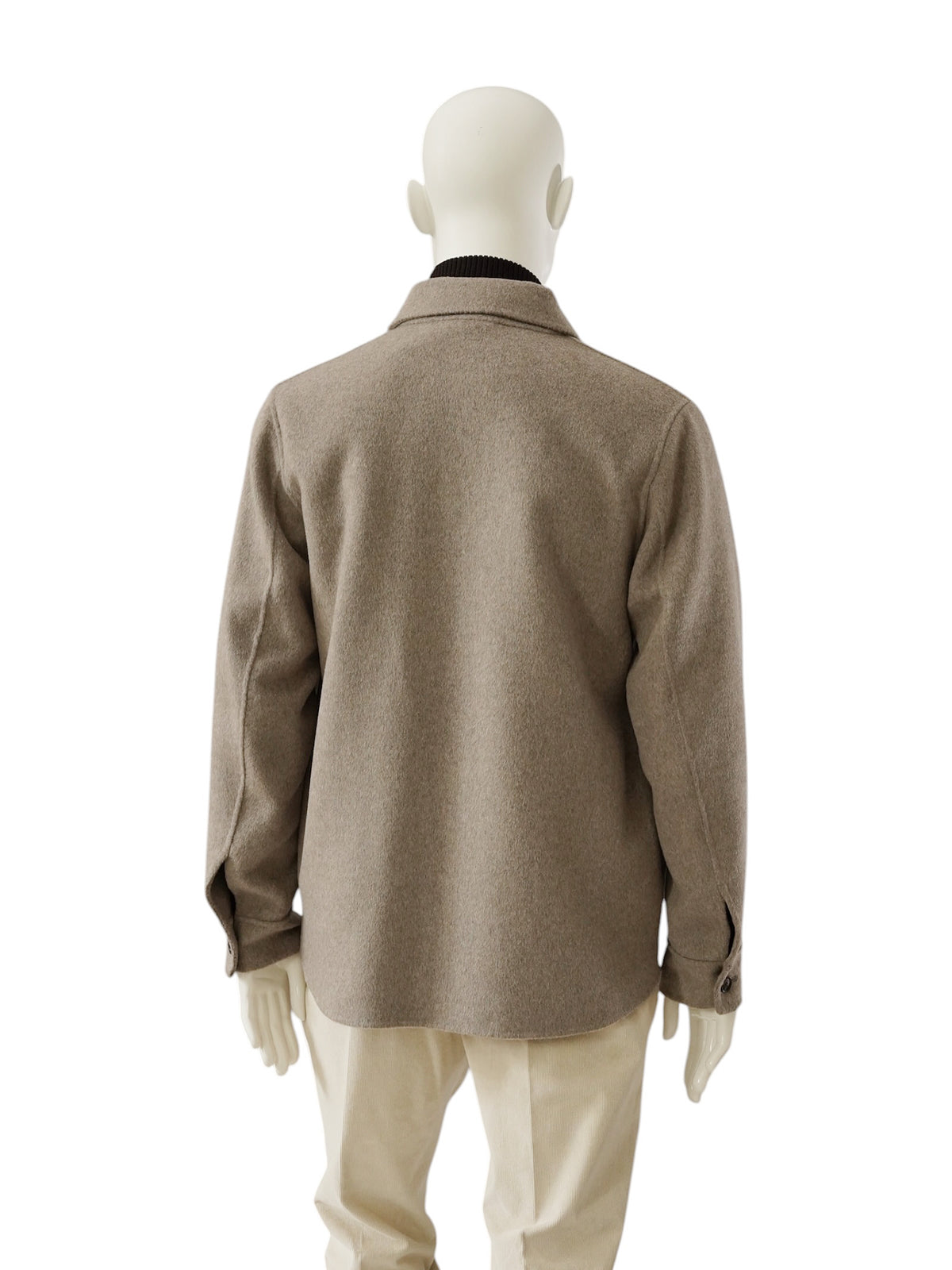 Beigemeliertes Overshirt aus Wollmischgewebe von Galà – Ansicht 3