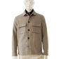 Beigemeliertes Overshirt aus Wollmischgewebe von Galà
