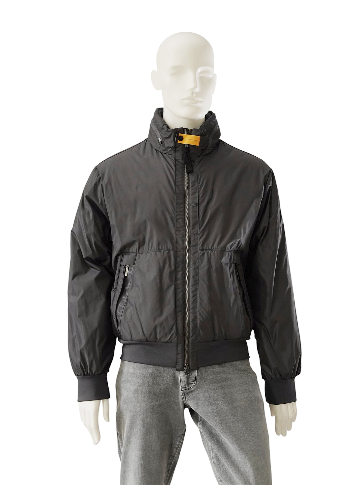Anthrazitfarbener Bomber mit Stehkragen von Parajumpers