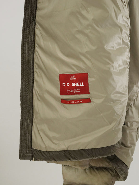 Olivfarbene Daunenjacke aus D.D. Shell von C.P. Company – Ansicht 6
