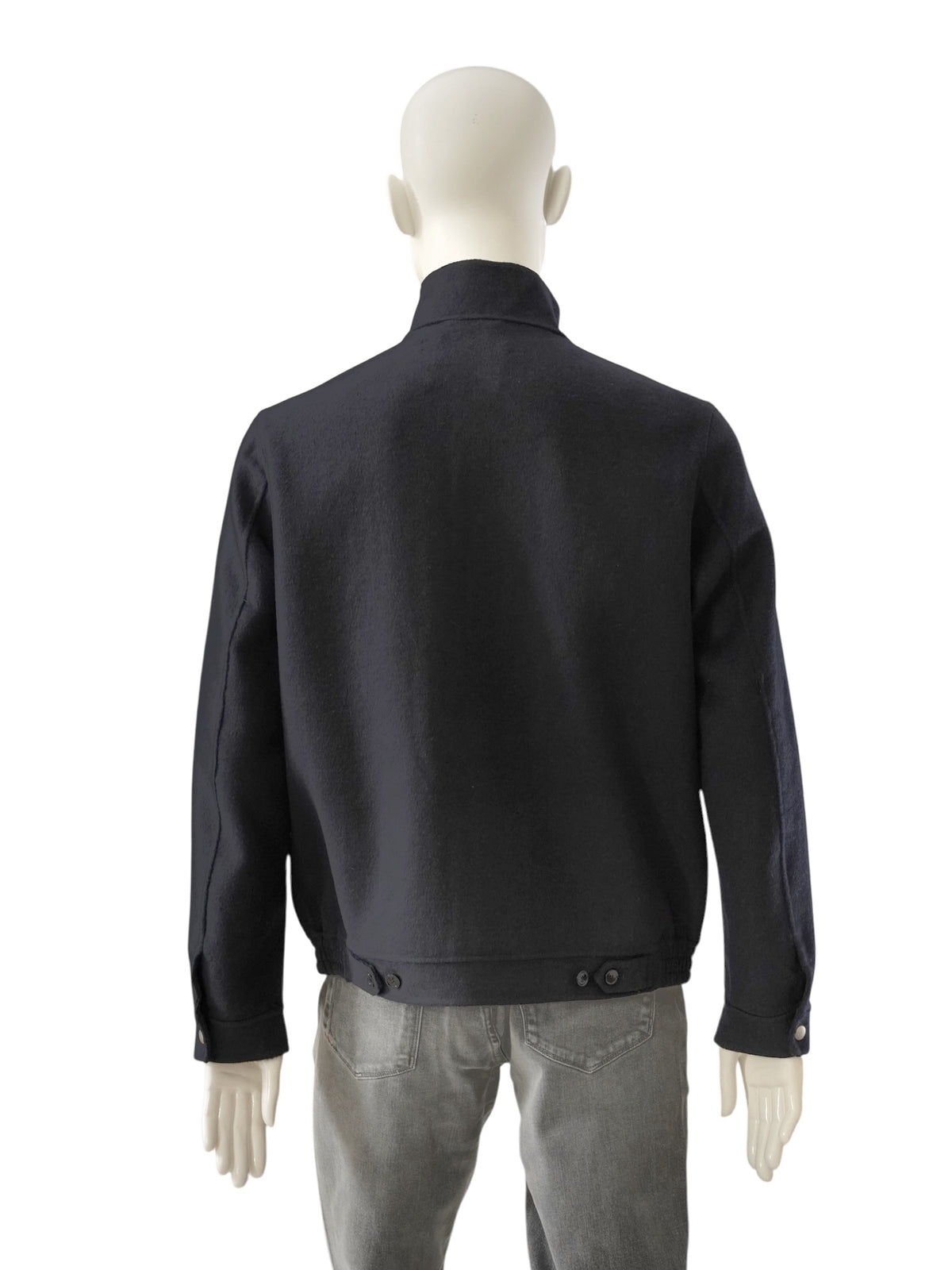 Dunkelblauer Blouson aus Wollmischgewebe von Galà – Ansicht 4