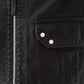 Schwarze Jeansjacke mit Zweiwege-Reißverschluss von Stone Island – Ansicht 2