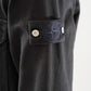 Schwarze Jeansjacke mit Zweiwege-Reißverschluss von Stone Island – Ansicht 4