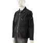 Schwarze Jeansjacke mit Zweiwege-Reißverschluss von Stone Island – Ansicht 3