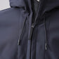 Blaue Softshell-Jacke mit Kapuze von Stone Island – Ansicht 2