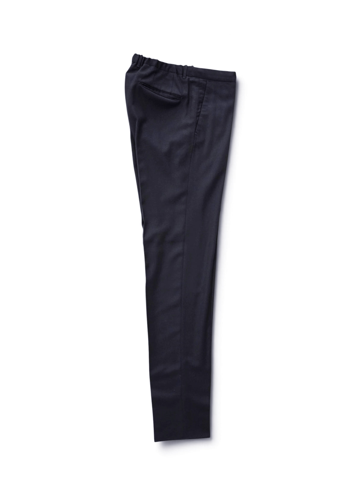 Dunkelblaue Hose mit Gummi- und Kordelzug von Slowear