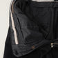 Nachtblaue Cordhose mit Bügelfalte von Slowear – geöffneter Bund mit Innenverarbeitung