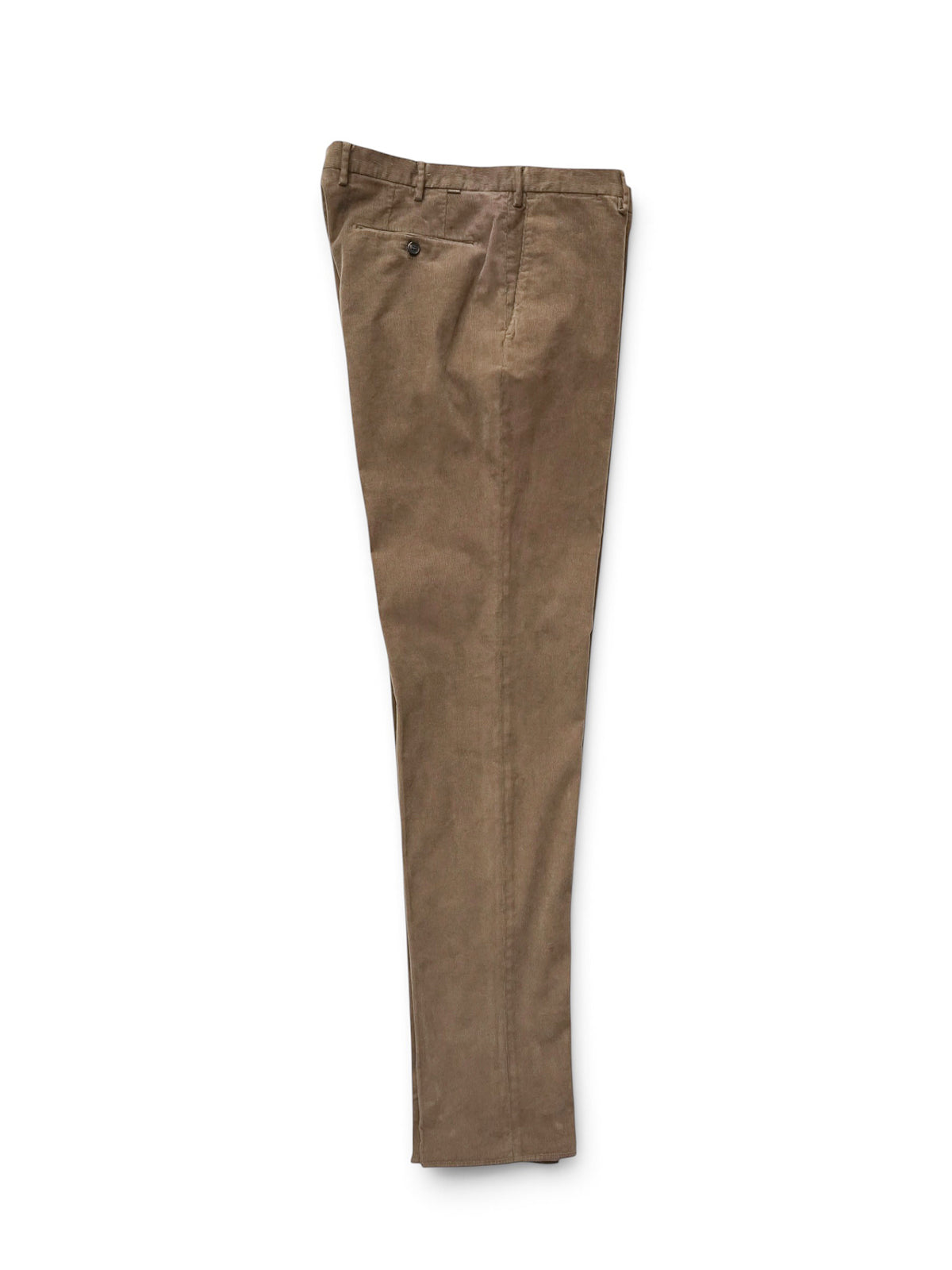 Haselnussbraune Cordhose mit Bügelfalte von Slowear