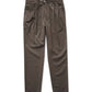 Braune Hose mit zwei Bundfalten von Slowear – Vorderansicht