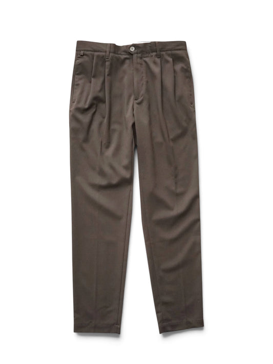 Braune Hose mit zwei Bundfalten von Slowear – Vorderansicht