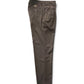 Braune Hose mit zwei Bundfalten von Slowear