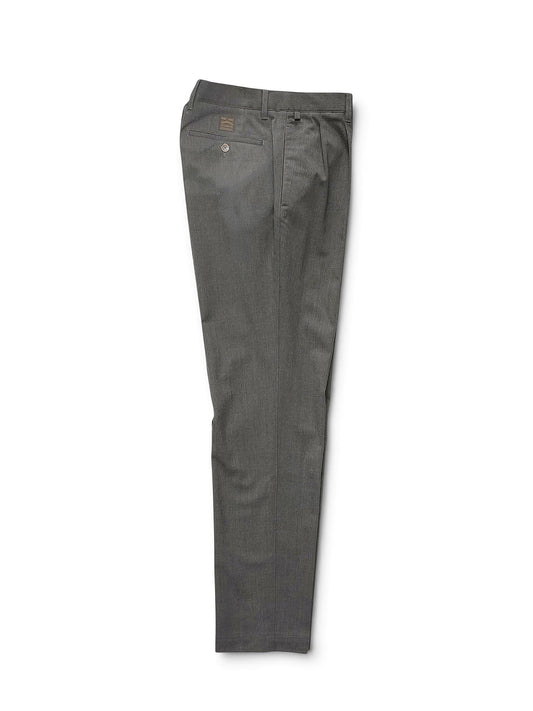 Anthrazitfarbene Hose mit zwei Bundfalten von Slowear