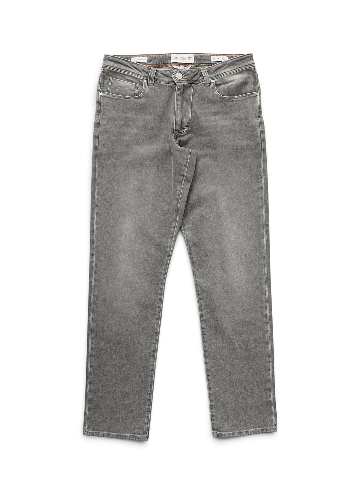 Graue Jeans mit Kaschmir-Anteil von Ace Denim – Vorderansicht