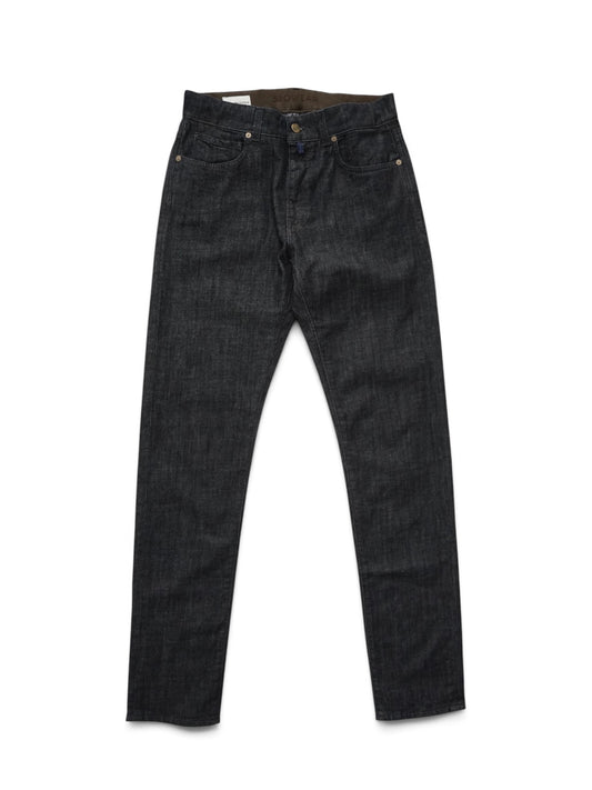Dunkelblaue Five-Pocket-Jeans von Slowear – Vorderansicht