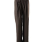 Dunkelbraune weite Hose mit Tunnelzug von SoSue – Ansicht 3
