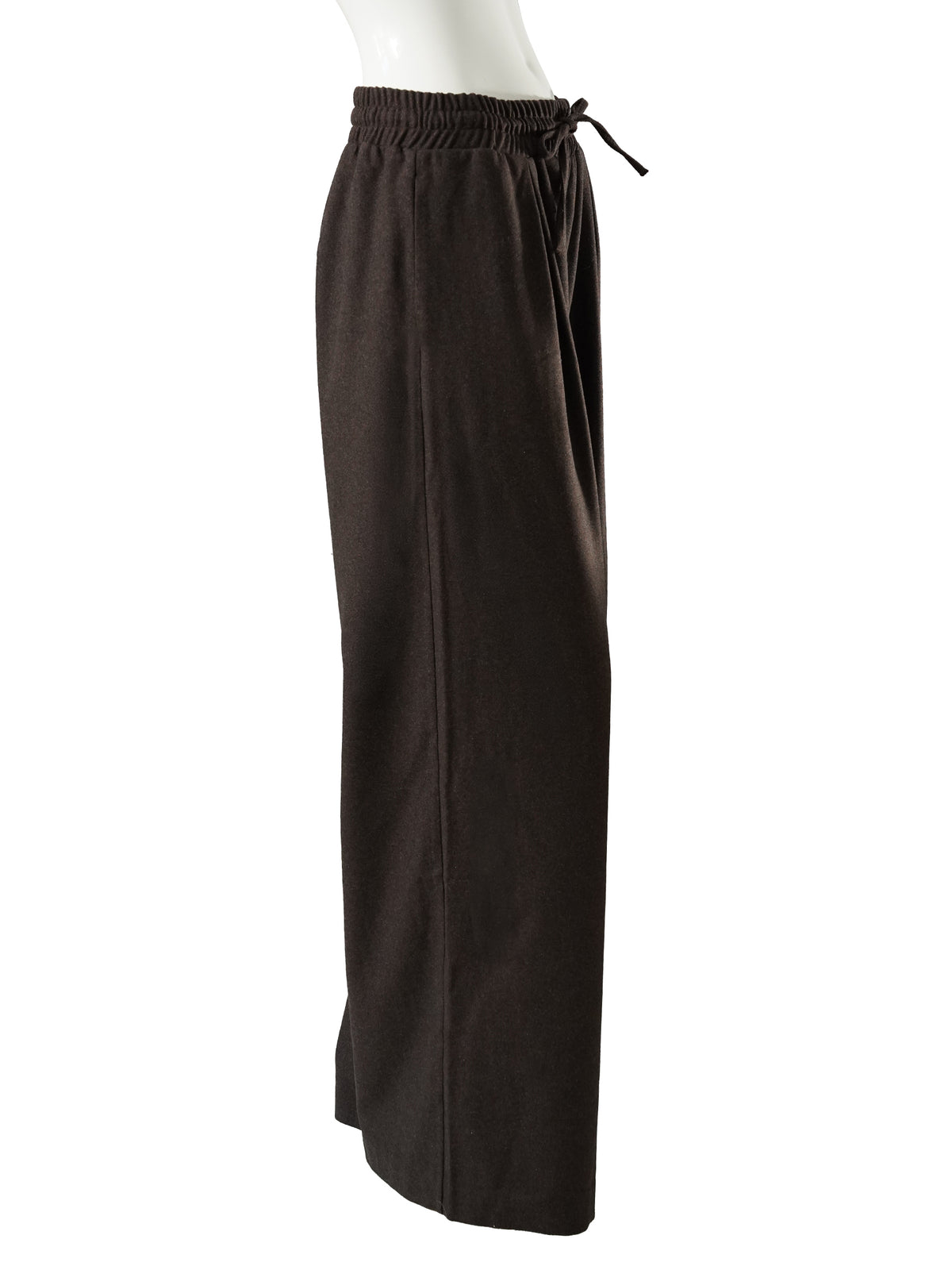Dunkelbraune weite Hose mit Tunnelzug von SoSue