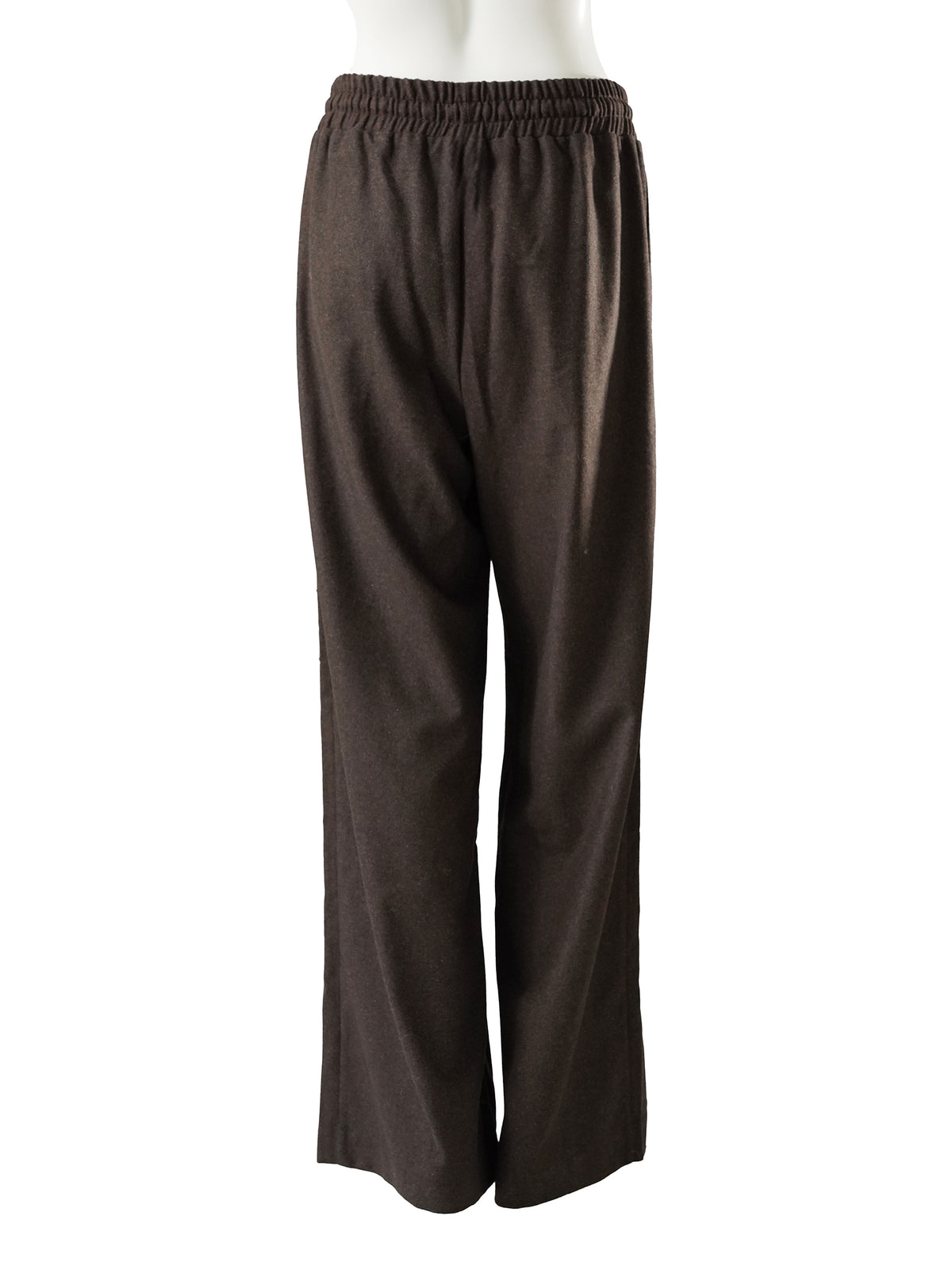 Dunkelbraune weite Hose mit Tunnelzug von SoSue – Ansicht 4