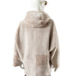 Camelfarbene wendbare Lammfelljacke mit Kapuze von Werner Christ – Ansicht 6