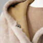 Camelfarbene wendbare Lammfelljacke mit Kapuze von Werner Christ – Ansicht 3