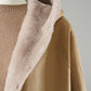 Camelfarbene wendbare Lammfelljacke mit Kapuze von Werner Christ – Ansicht 9