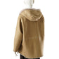 Camelfarbene wendbare Lammfelljacke mit Kapuze von Werner Christ – Ansicht 10
