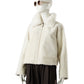 Wendbare Lammfelljacke in Wollweiß mit Reißverschluss von Werner Christ