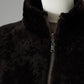 Dunkelbraune wendbare Lammfelljacke mit Stehkragen von Werner Christ – Ansicht 3