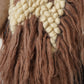 Taupefarbene handgewebte Wollweste mit Fransen von Carpatka – Ansicht 6