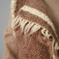Taupefarbene handgewebte Wollweste mit Fransen von Carpatka – Ansicht 7