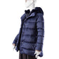 Marineblaue Daunenjacke mit flauschiger Kapuze von Herno – Ansicht 5