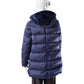 Marineblaue Daunenjacke mit flauschiger Kapuze von Herno – Ansicht 3