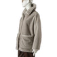 Perlgraue Webpelzjacke mit Hemdkragen von Herno – Ansicht 5