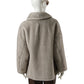 Perlgraue Webpelzjacke mit Hemdkragen von Herno – Ansicht 4