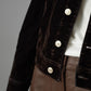 Dunkelbraune Jeansjacke mit Samtoptik von 7 For All Mankind – Ansicht 3